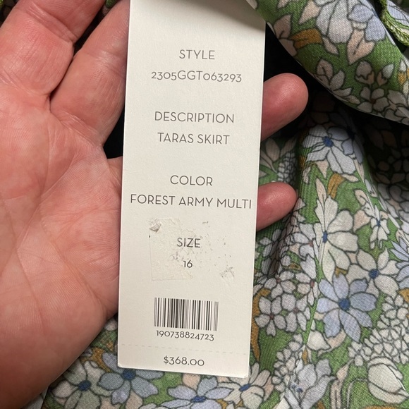 Veronica Beard Taras Floral Silk Mini Skirt - Picture 9 of 9